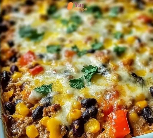 Easy Mexican Spaghetti Squash Casserole with vibrant ingredients