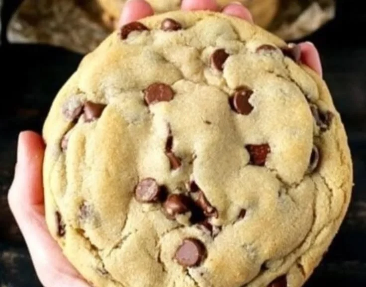 Extra Large Chocolate Chip Cookies baked to perfection with rich chocolate chunks