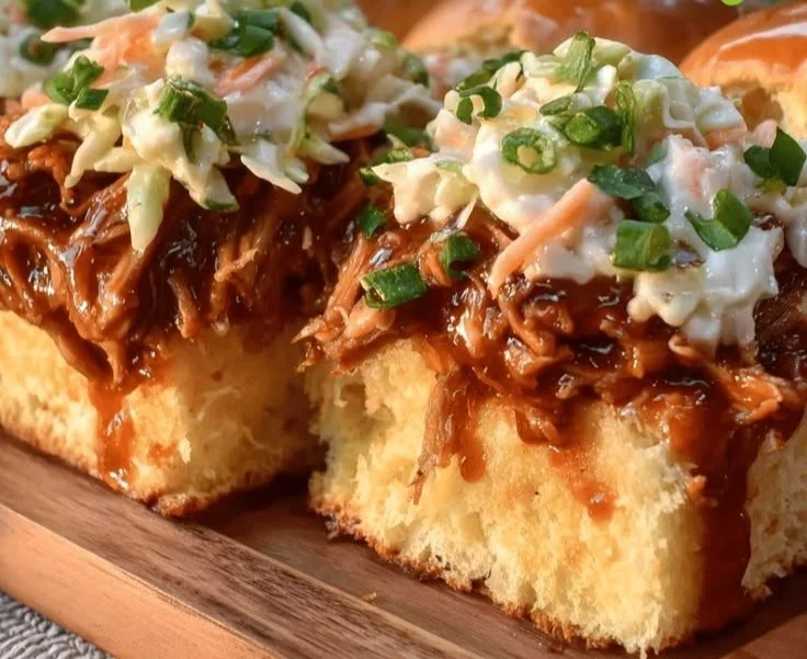 Flavorful Smoky BBQ Pulled Pork Sliders Recipe with Easy Apple Cider Coleslaw