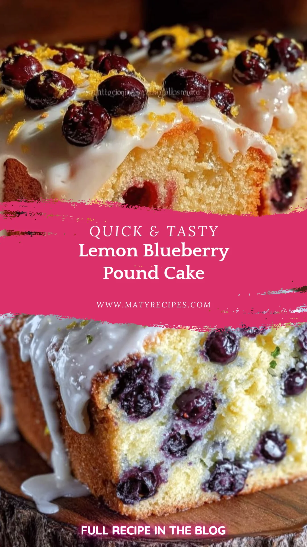 Lemon Blueberry Pound Cake