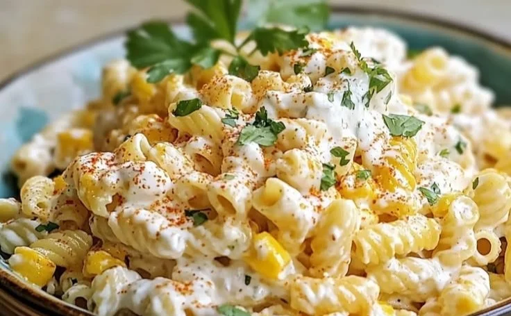Tasty Elote Pasta Salad Greek Yogurt - moanaskitchen