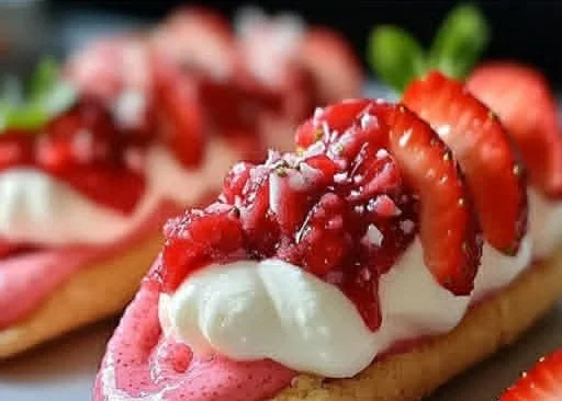 Strawberry Cookie Boats